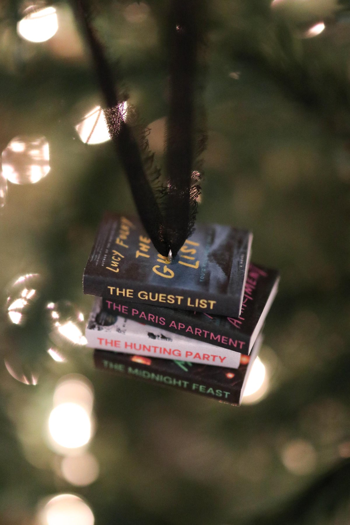 Lucy Foley Mini Book Stack Ornament