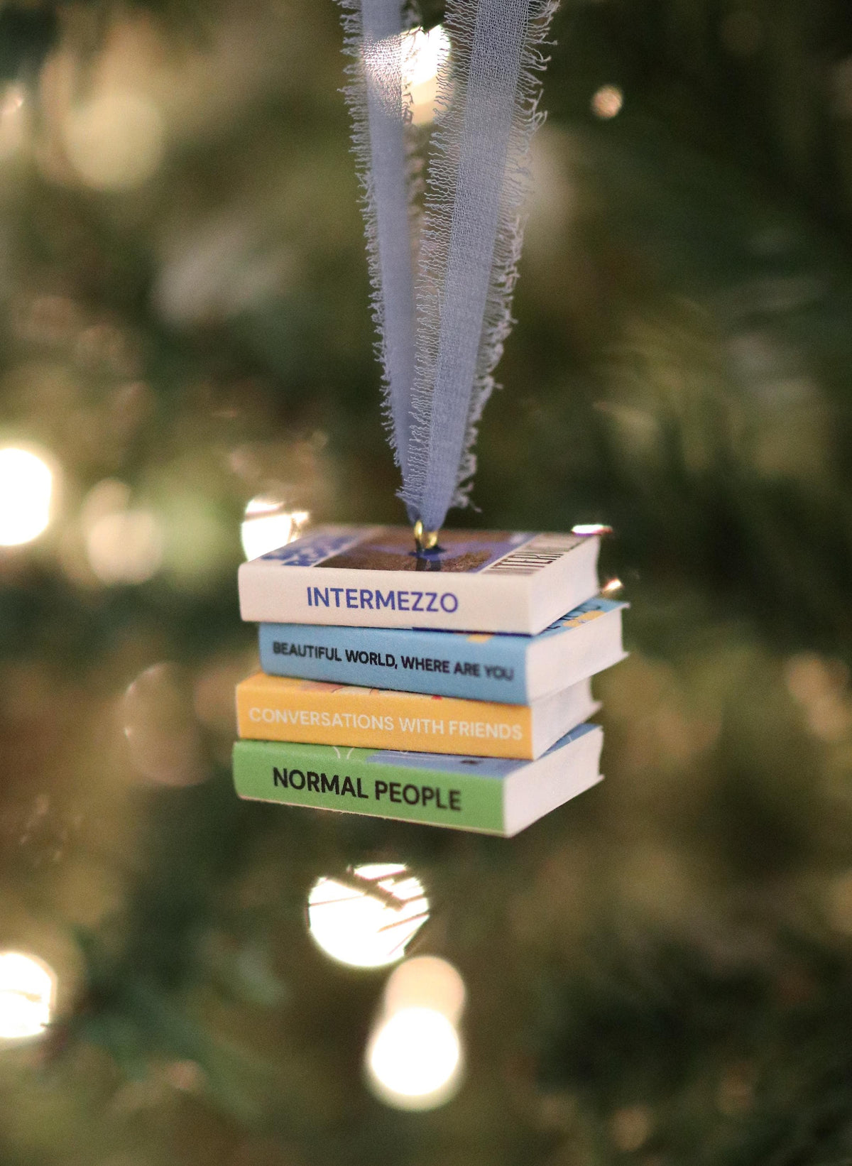 Sally Rooney Mini Book Stack Ornament