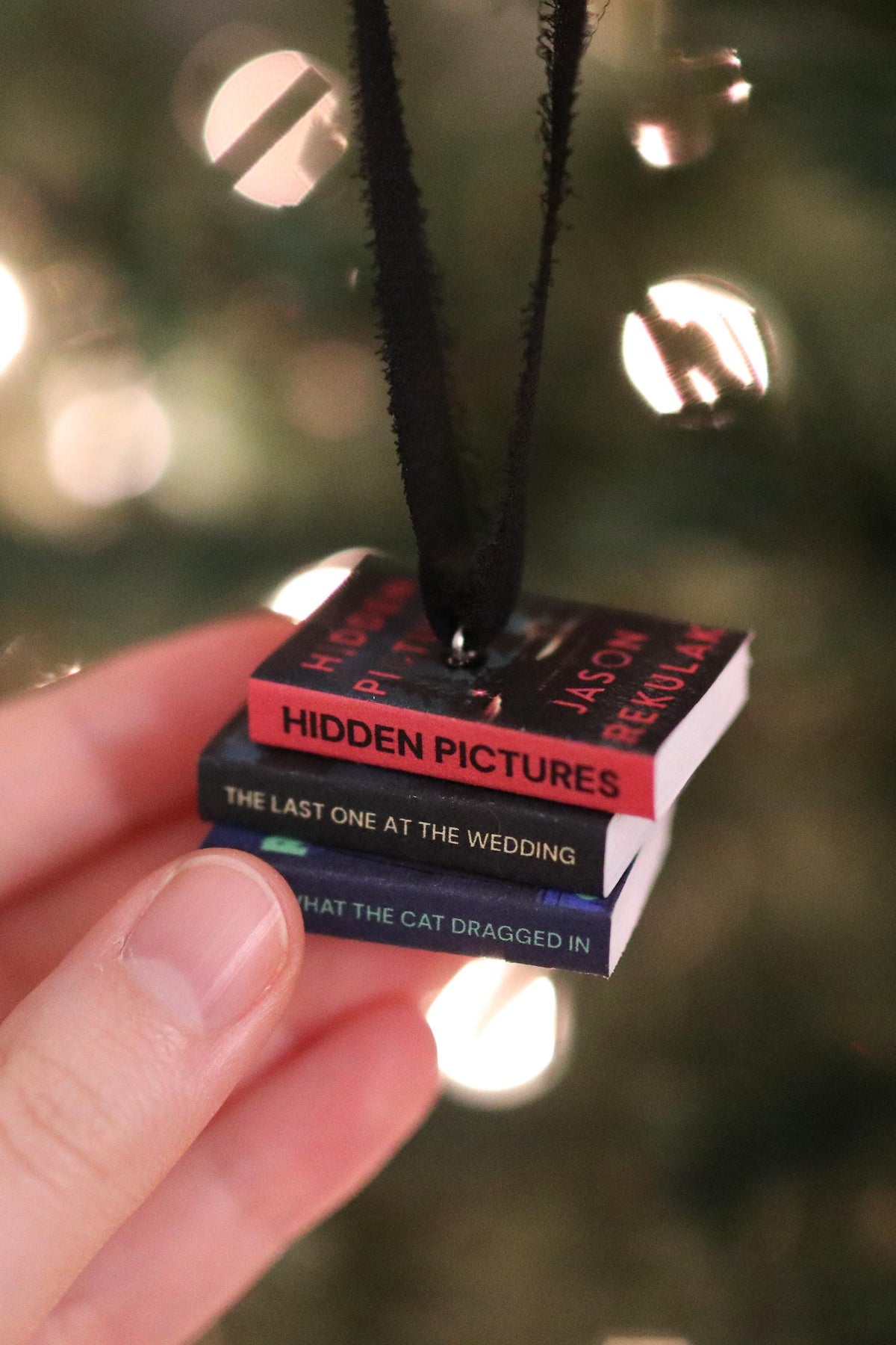 Jason Rekulak Mini Book Stack Ornament