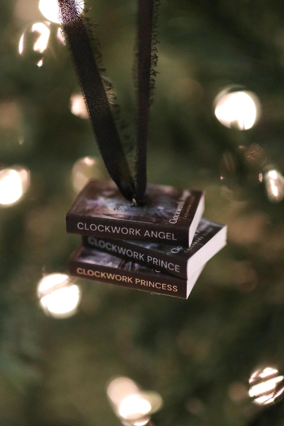 Clockwork Angel Mini Book Stack Ornament
