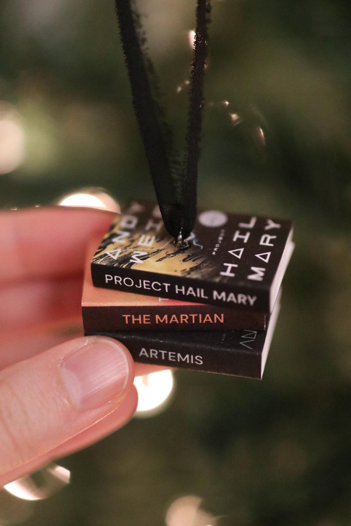 Project Hail Mary Mini Book Stack Ornament