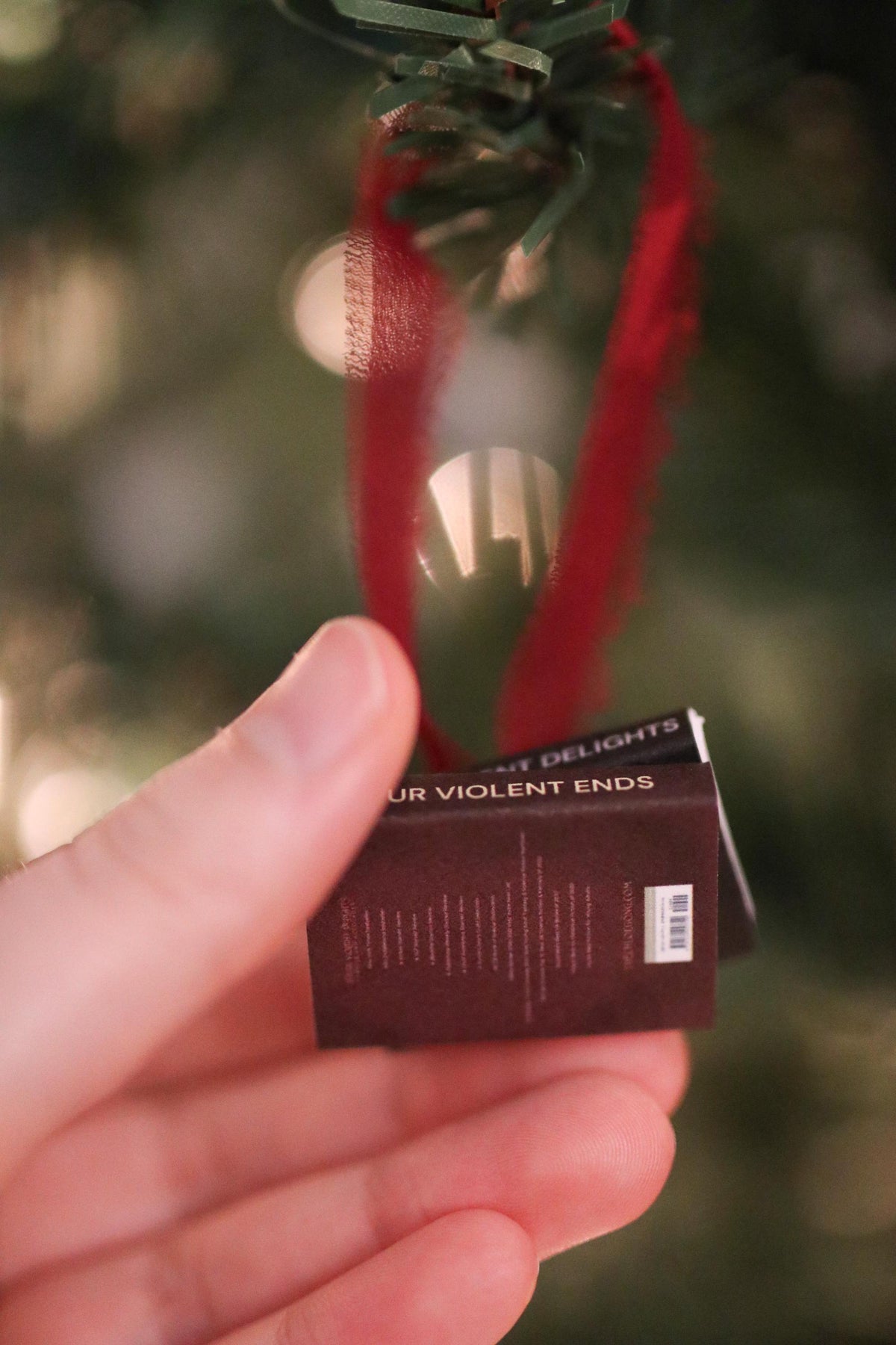 These Violent Delights Mini Book Stack Ornament