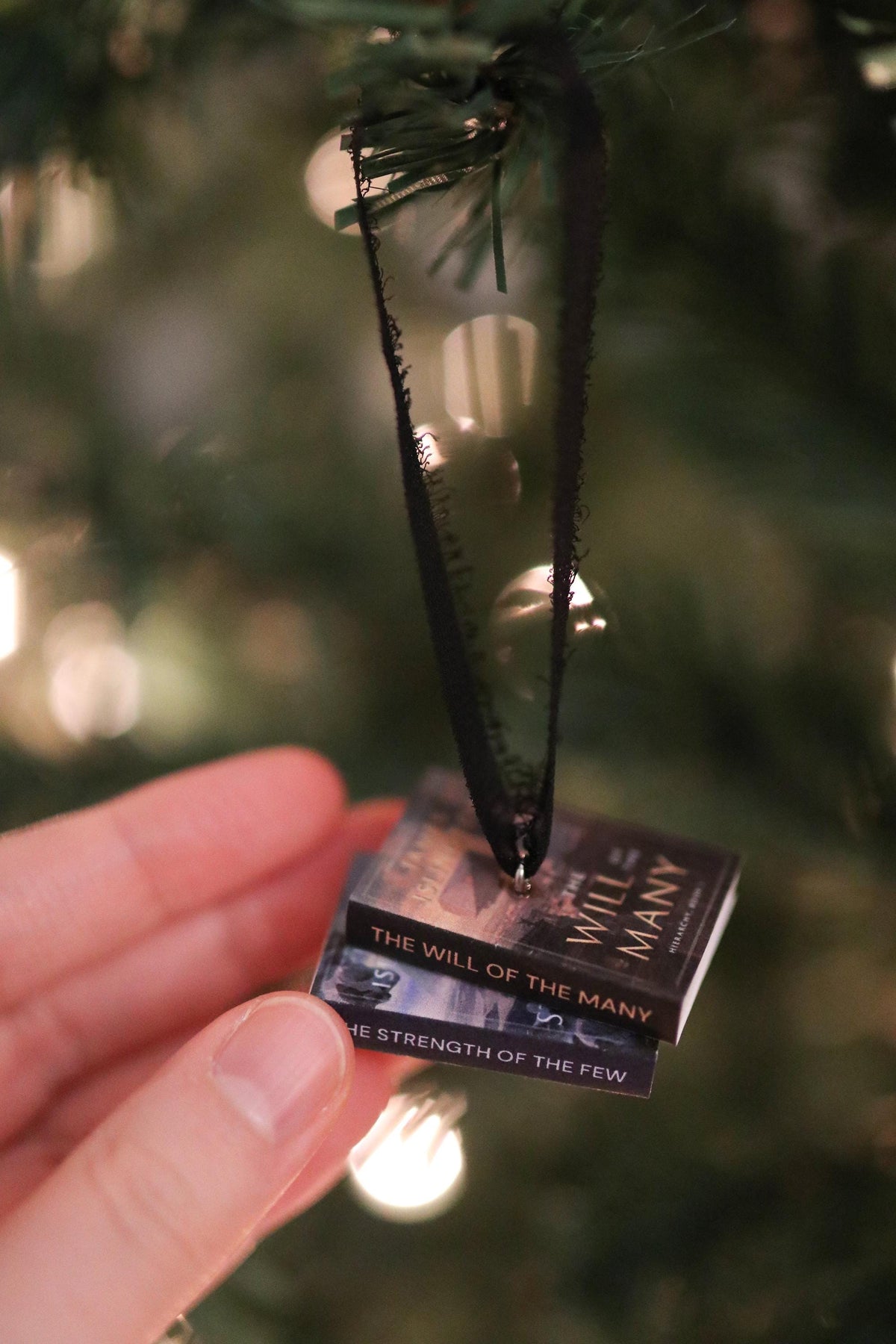 The Will of the Many Mini Book Stack Ornament