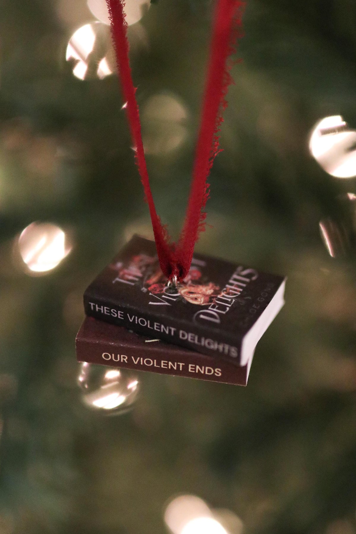 These Violent Delights Mini Book Stack Ornament