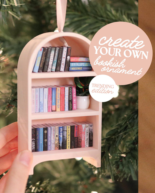 DIY Trending Ornament Mini Book Kit | Activity Books Decor bookclub Miniature Bookish Gift Reading Bookcase craft bookshelf reader cute