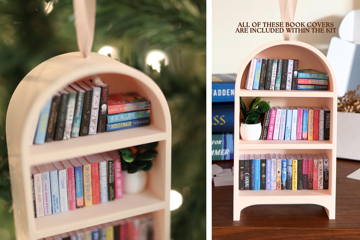 DIY Trending Ornament Mini Book Kit | Activity Books Decor bookclub Miniature Bookish Gift Reading Bookcase craft bookshelf reader cute