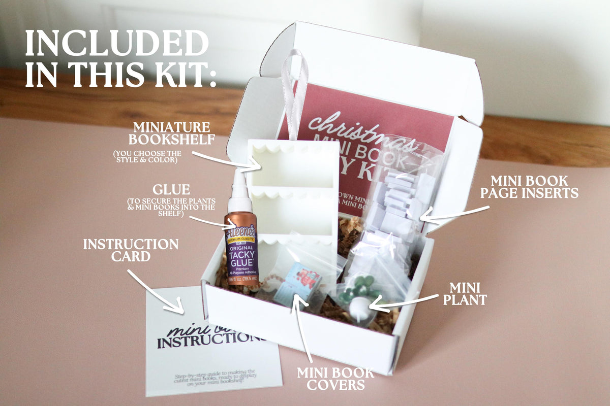 DIY Christmas Ornament Mini Book Kit