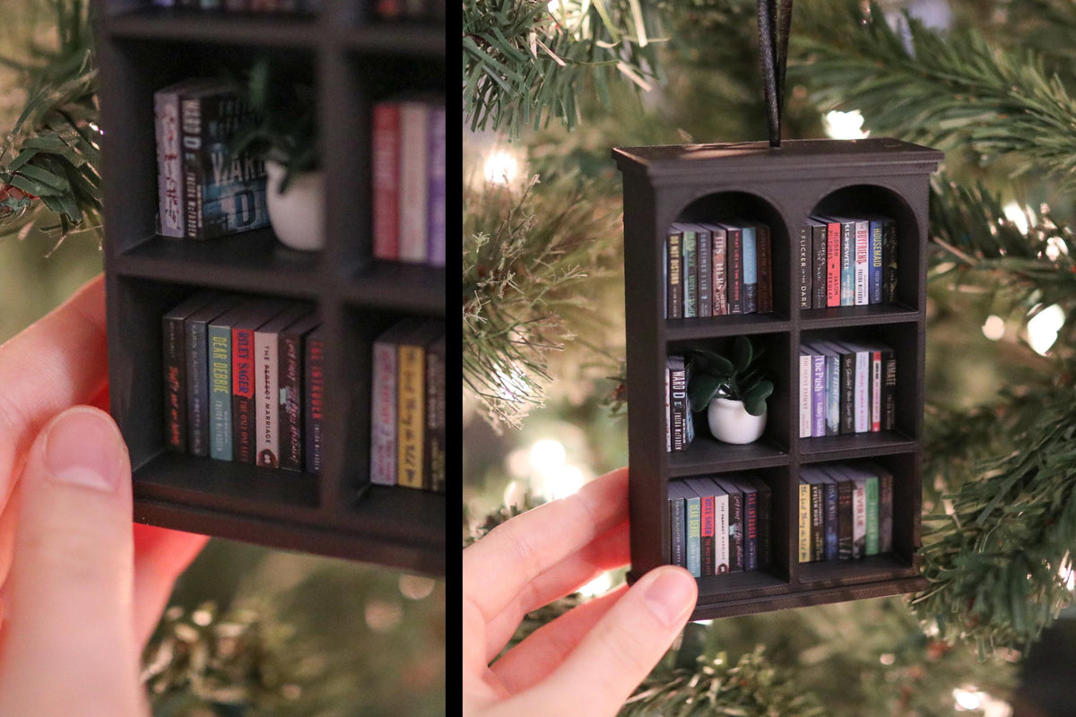 Handmade Thriller Mini Bookshelf Ornament