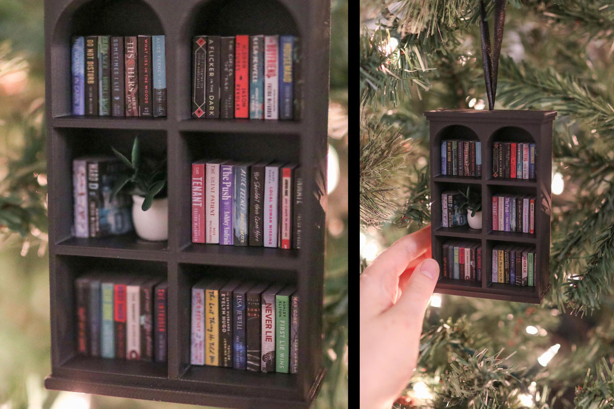 Handmade Thriller Mini Bookshelf Ornament