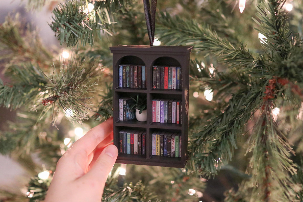 Handmade Thriller Mini Bookshelf Ornament