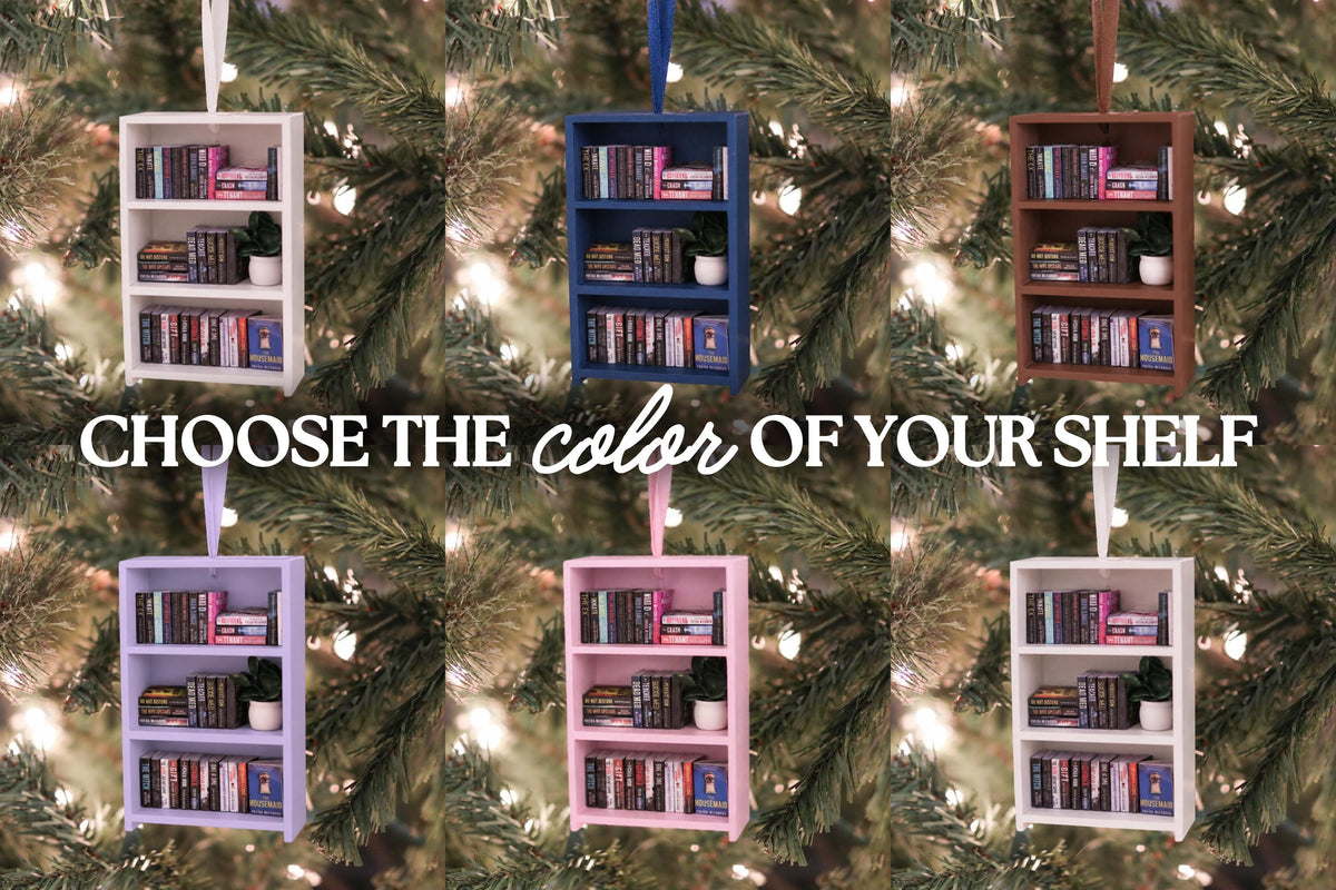 Handmade Freida McFadden Mini Bookshelf Ornament