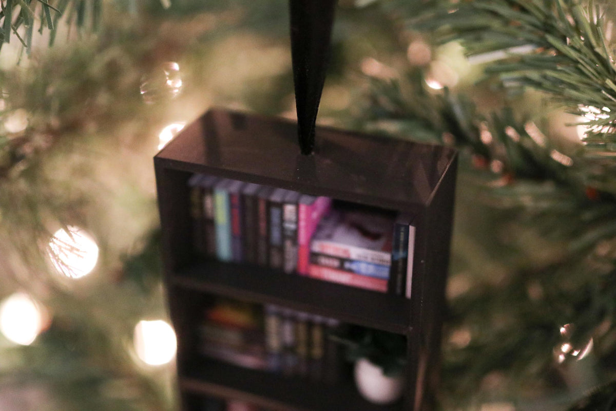 Handmade Freida McFadden Mini Bookshelf Ornament