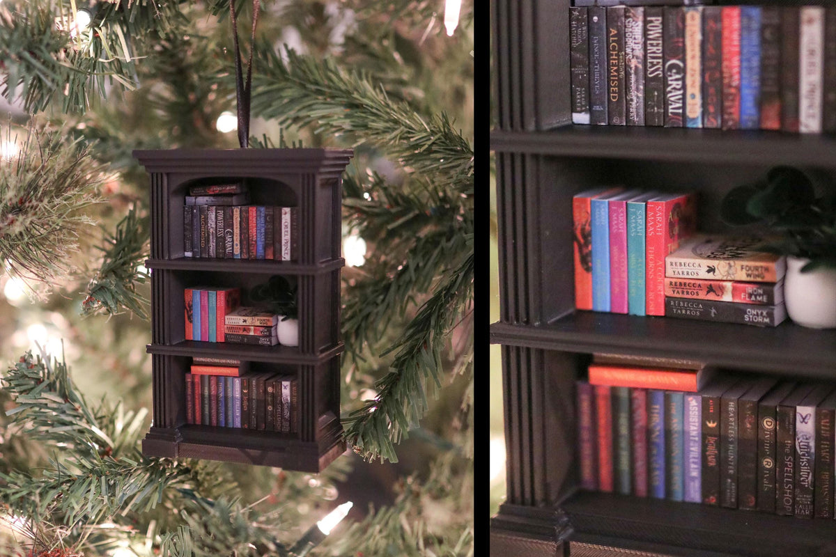 Handmade Fantasy Mini Bookshelf Ornament
