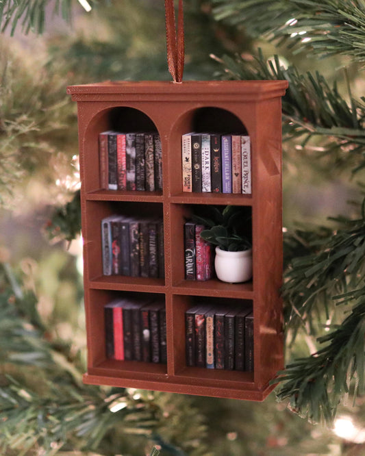 Handmade Romantasy Mini Bookshelf Ornament