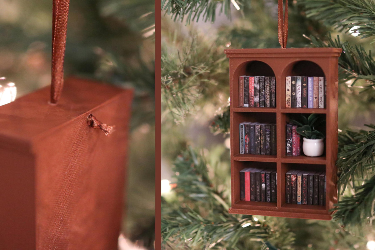 Handmade Romantasy Mini Bookshelf Ornament
