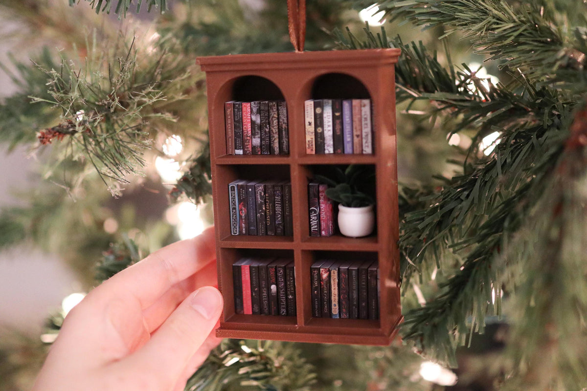 Handmade Romantasy Mini Bookshelf Ornament