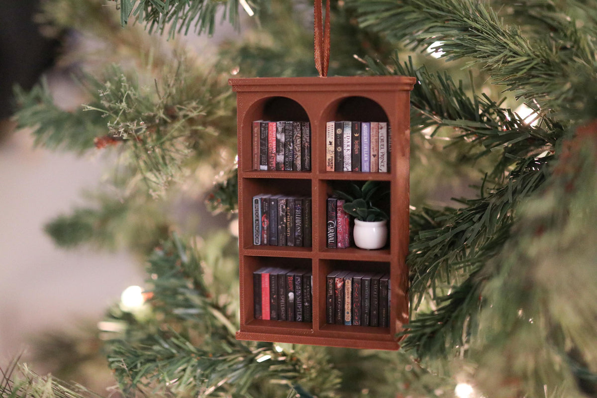 Handmade Romantasy Mini Bookshelf Ornament