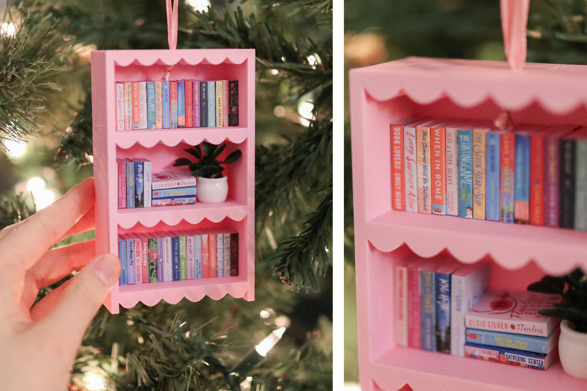 Handmade Romance Mini Bookshelf Ornament