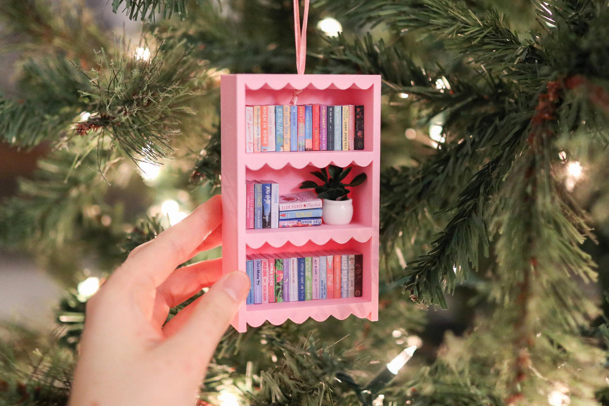 Handmade Romance Mini Bookshelf Ornament