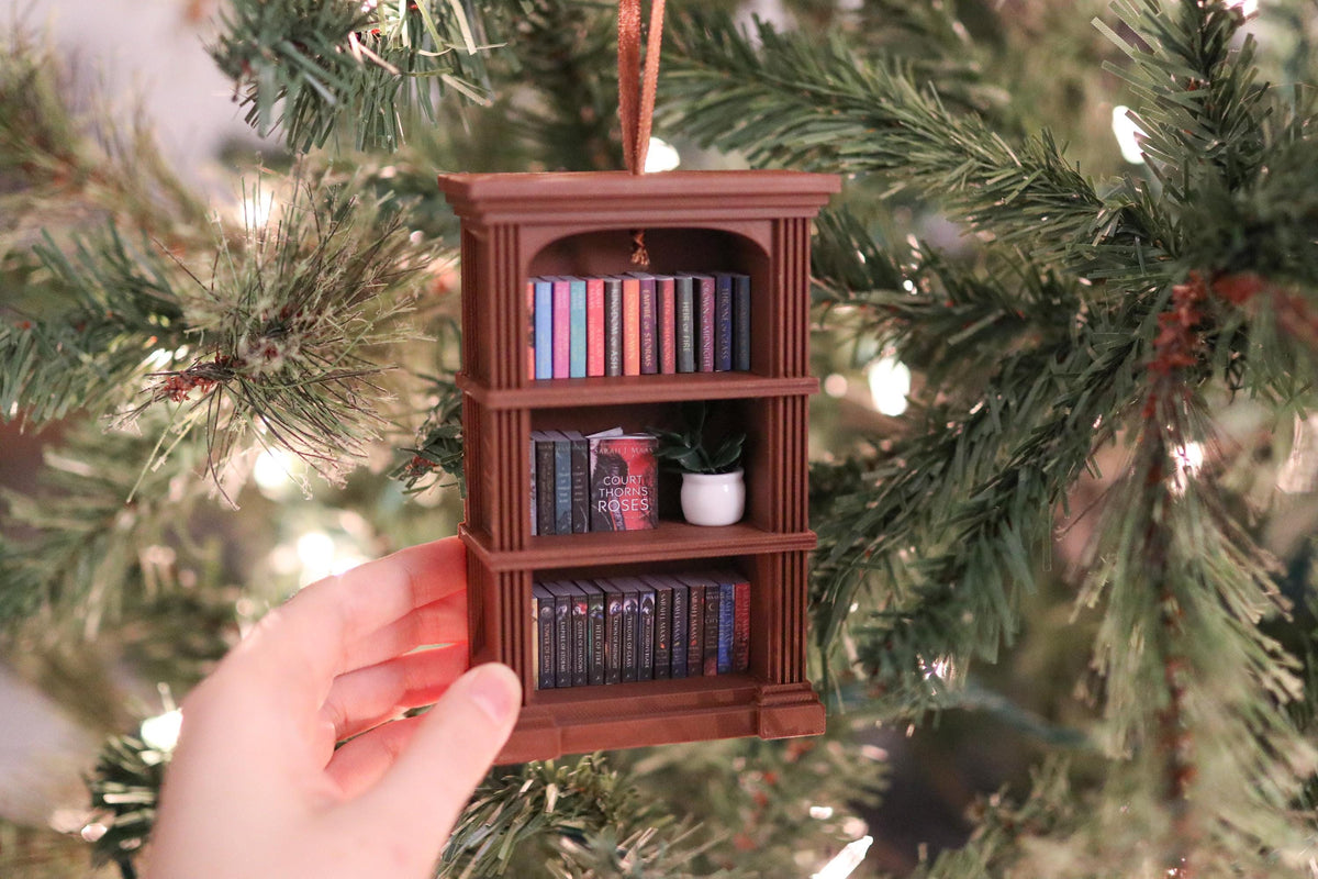 Handmade SJM Mini Bookshelf Ornament