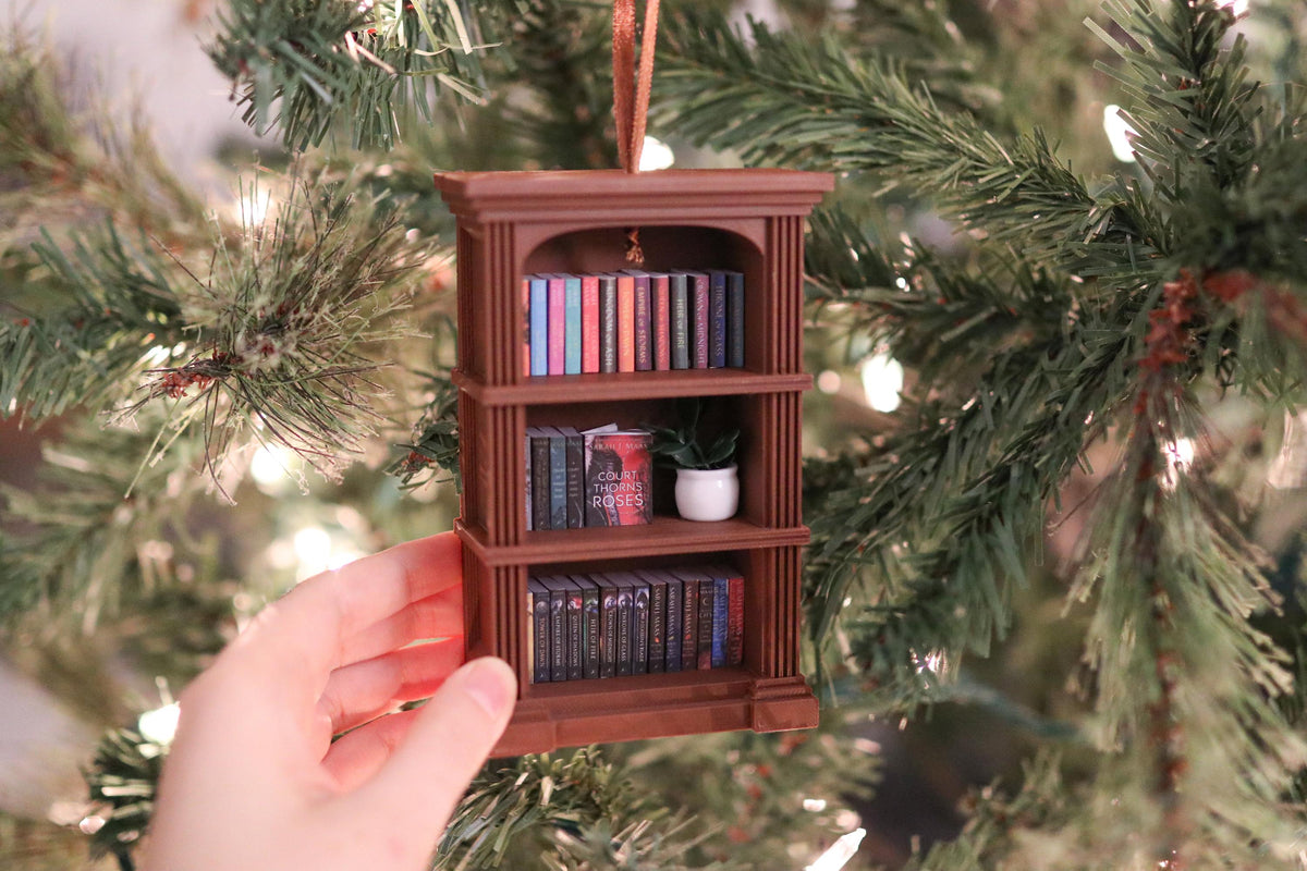 Handmade SJM Mini Bookshelf Ornament