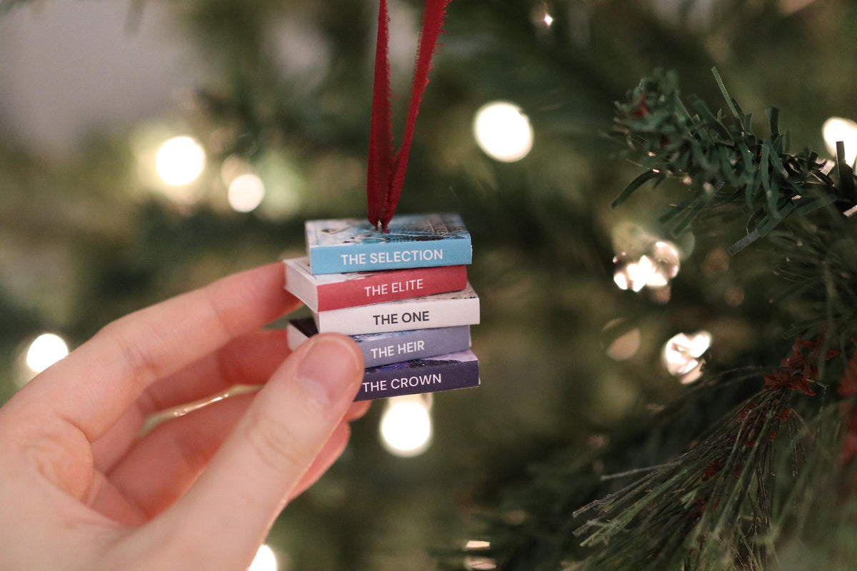 The Selection Mini Book Stack Ornament