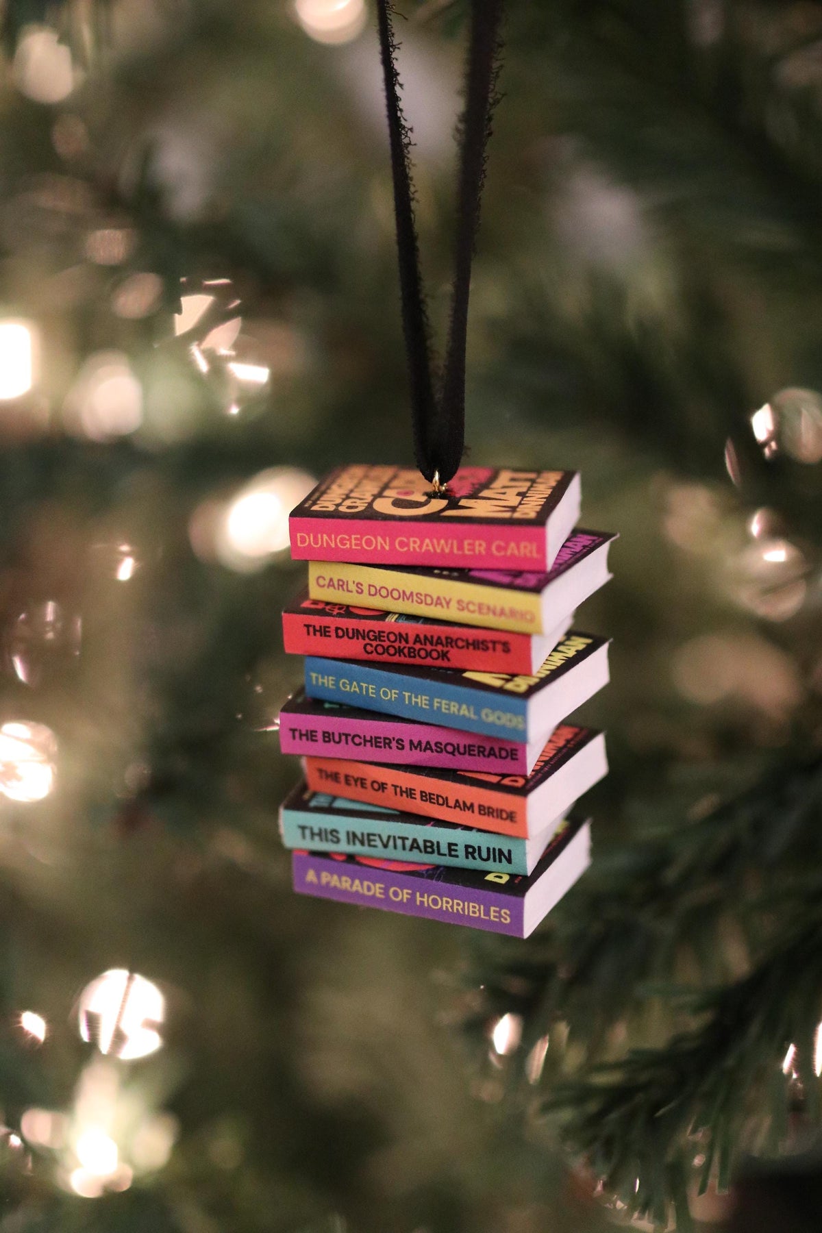 Dungeon Crawler Carl Mini Book Stack Ornament