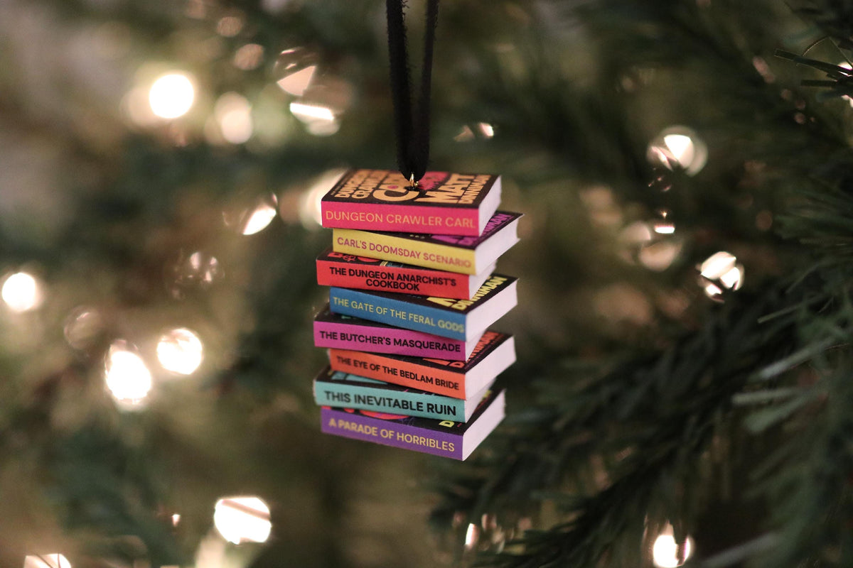 Dungeon Crawler Carl Mini Book Stack Ornament