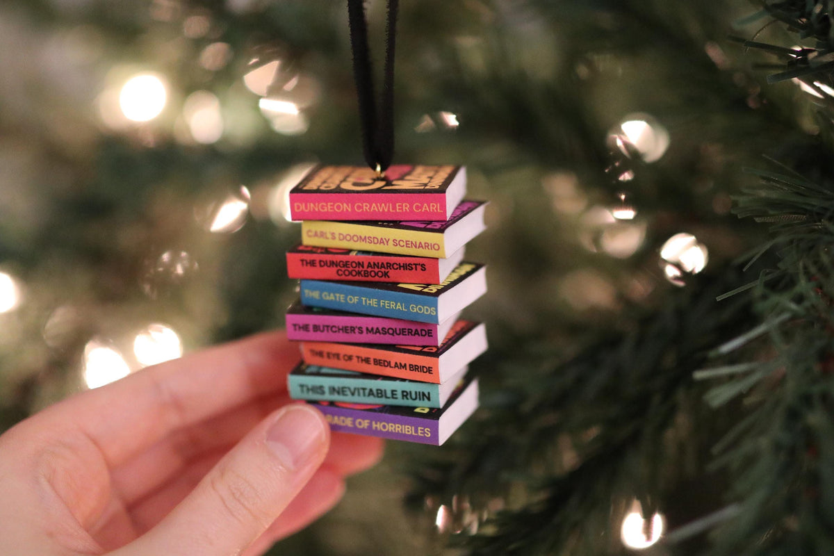 Dungeon Crawler Carl Mini Book Stack Ornament