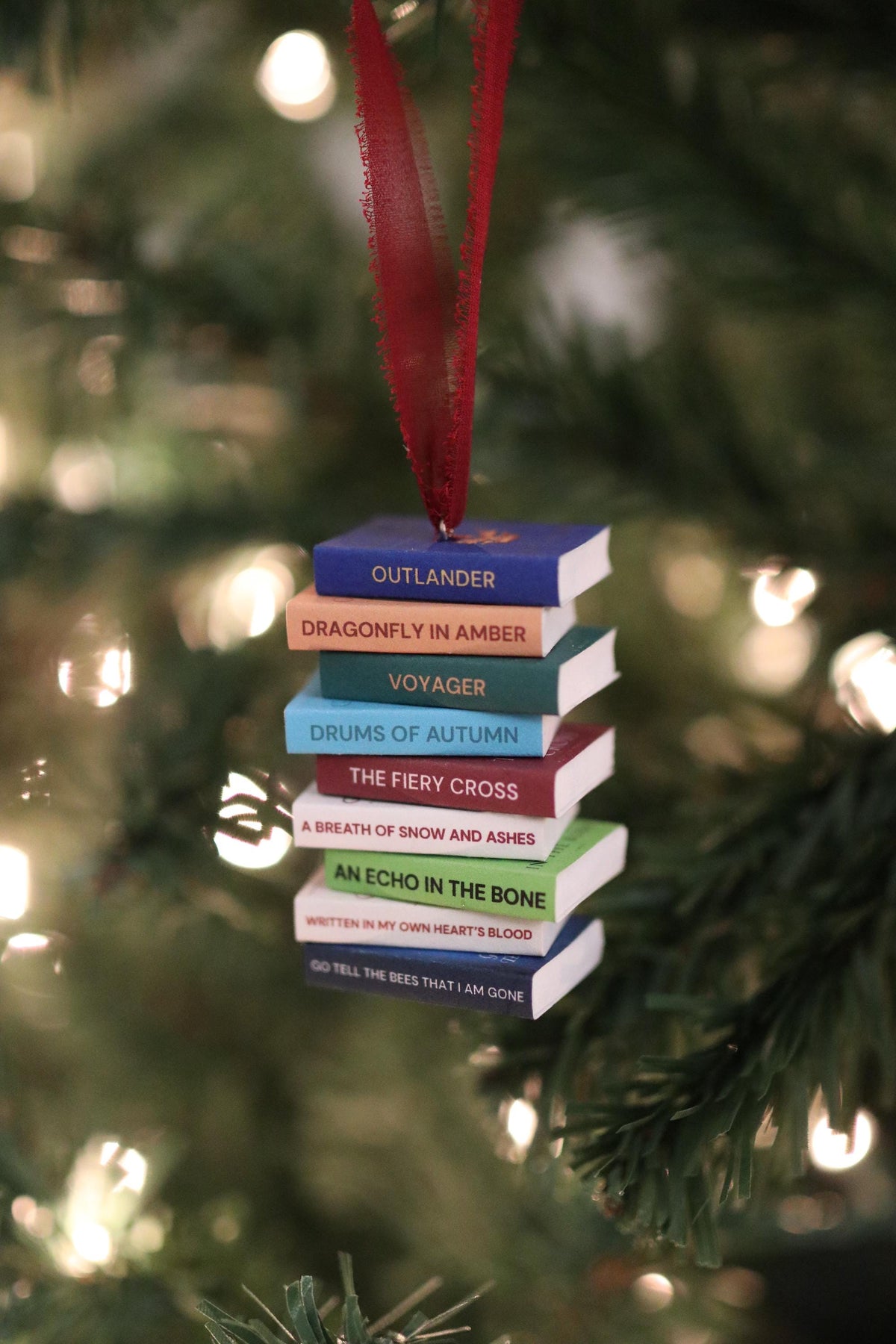 Outlander Mini Book Stack Ornament