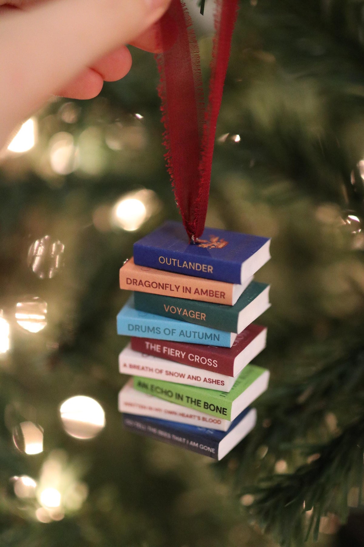 Outlander Mini Book Stack Ornament