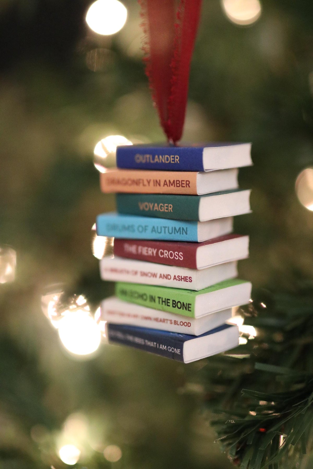 Outlander Mini Book Stack Ornament