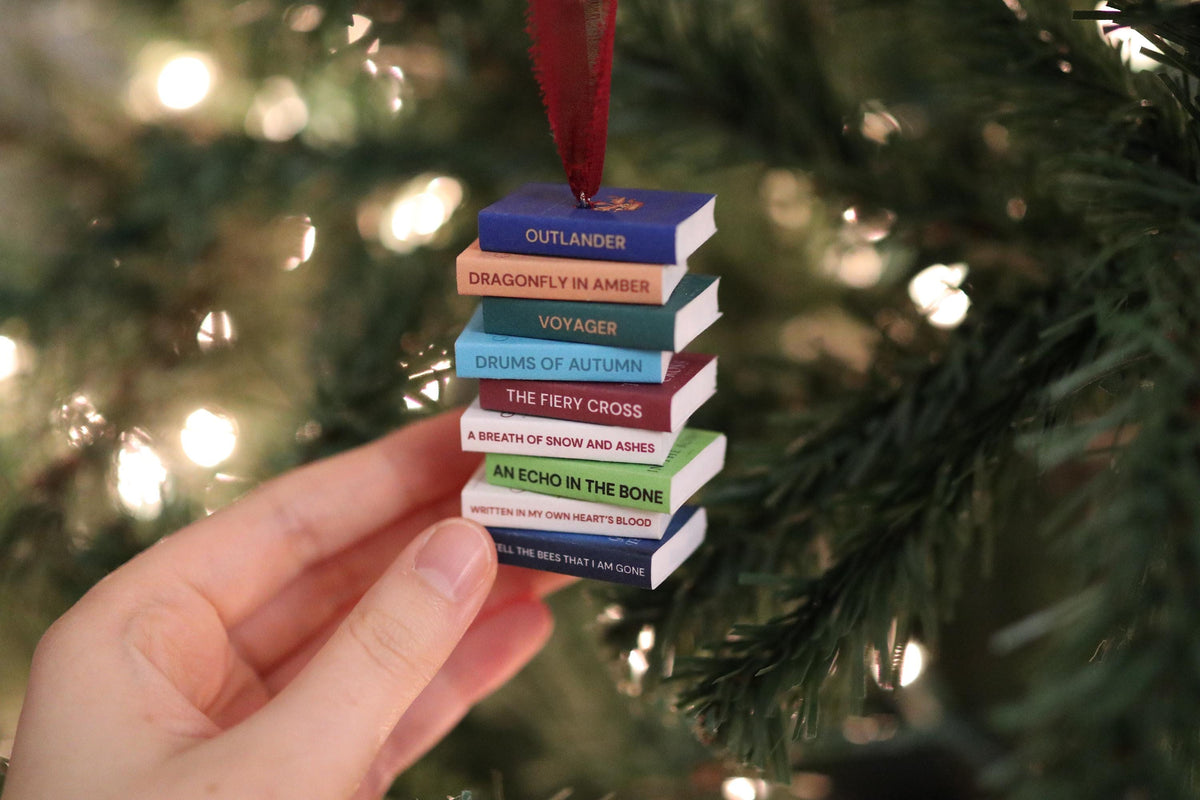 Outlander Mini Book Stack Ornament