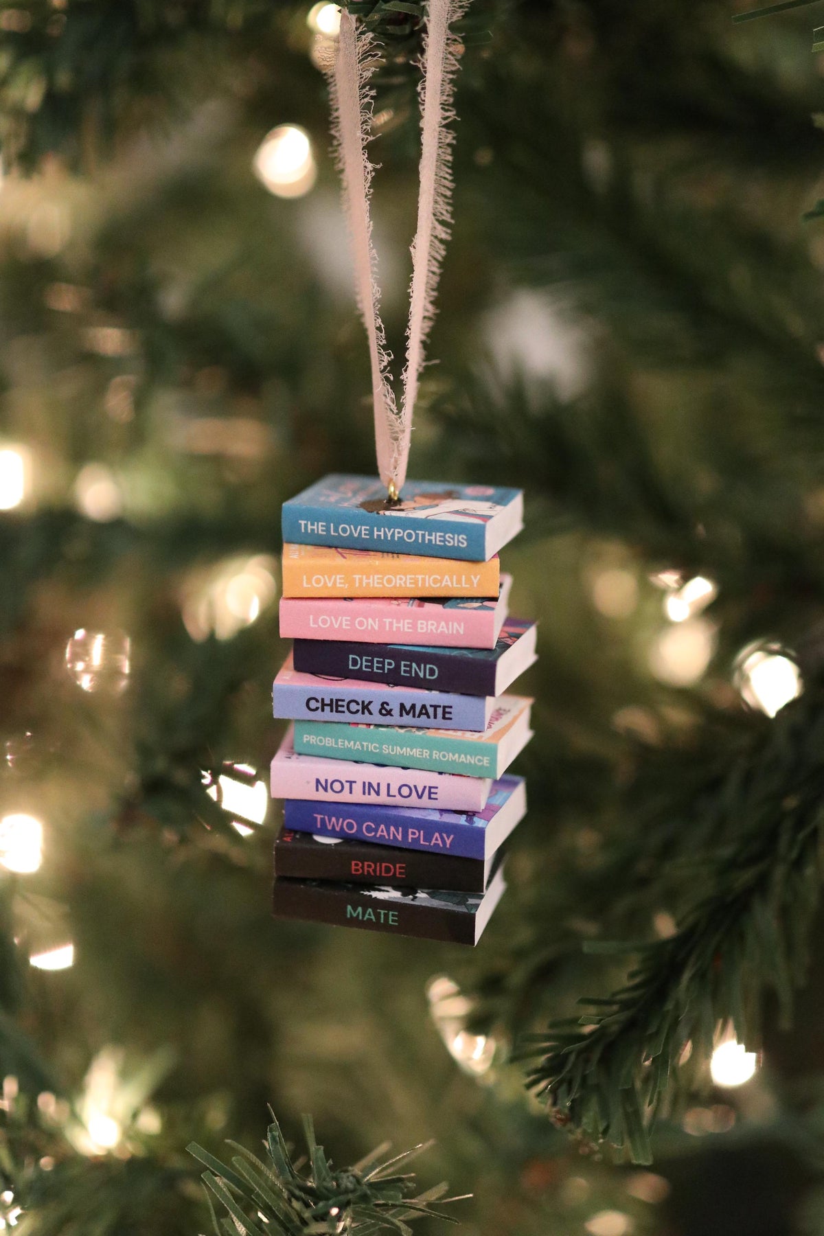 Ali Hazelwood Mini Book Stack Ornament