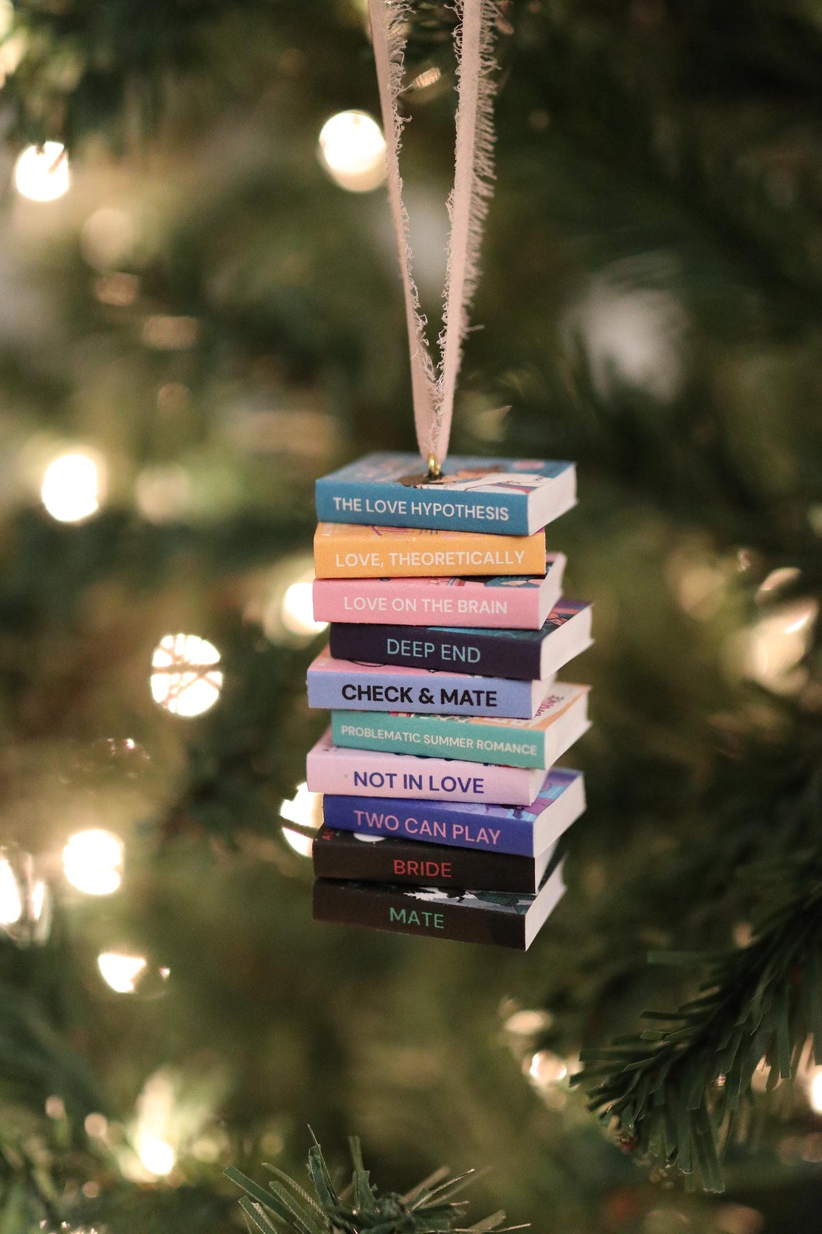 Ali Hazelwood Mini Book Stack Ornament