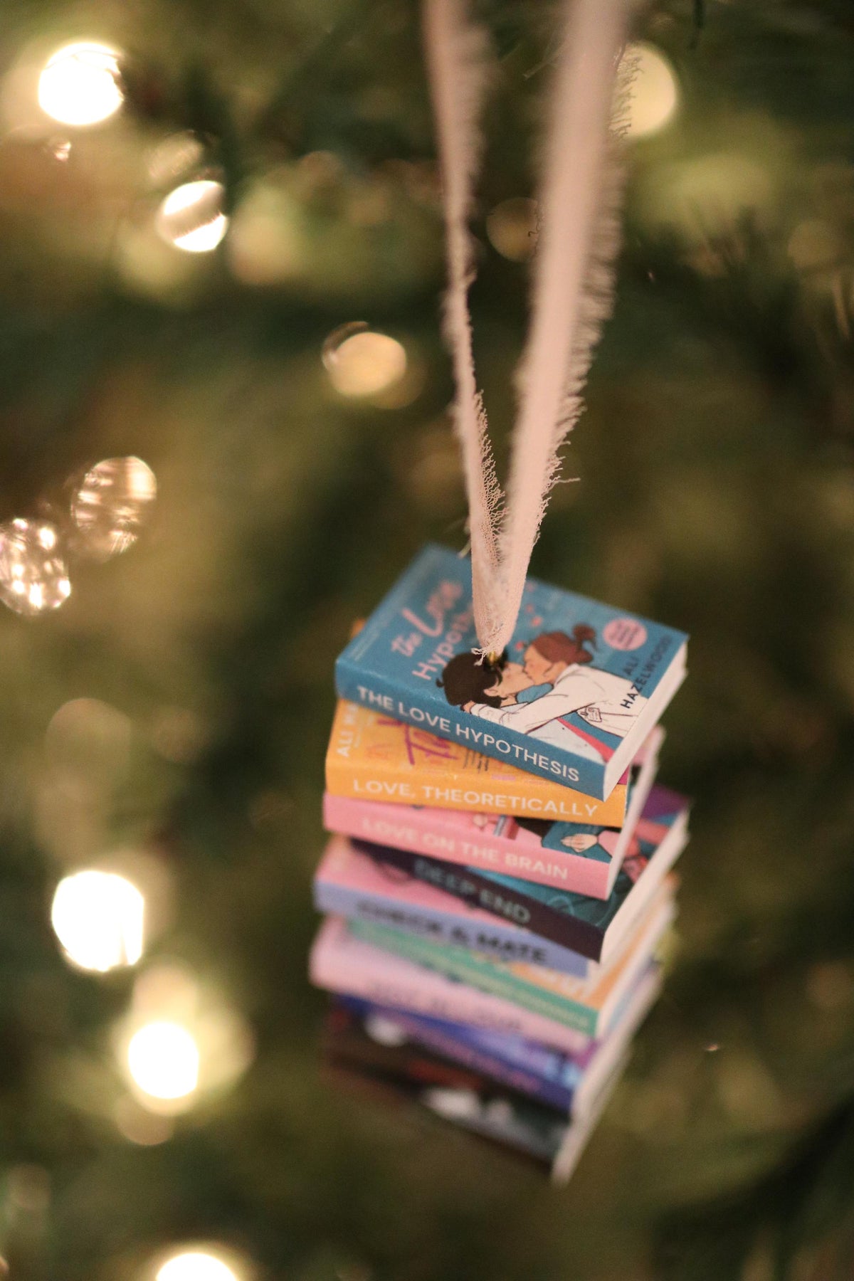 Ali Hazelwood Mini Book Stack Ornament