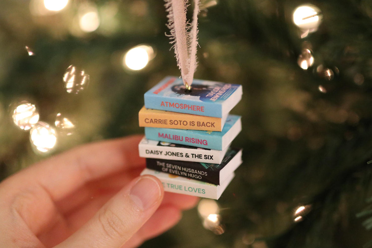 Taylor Jenkins Reid Mini Book Stack Ornament