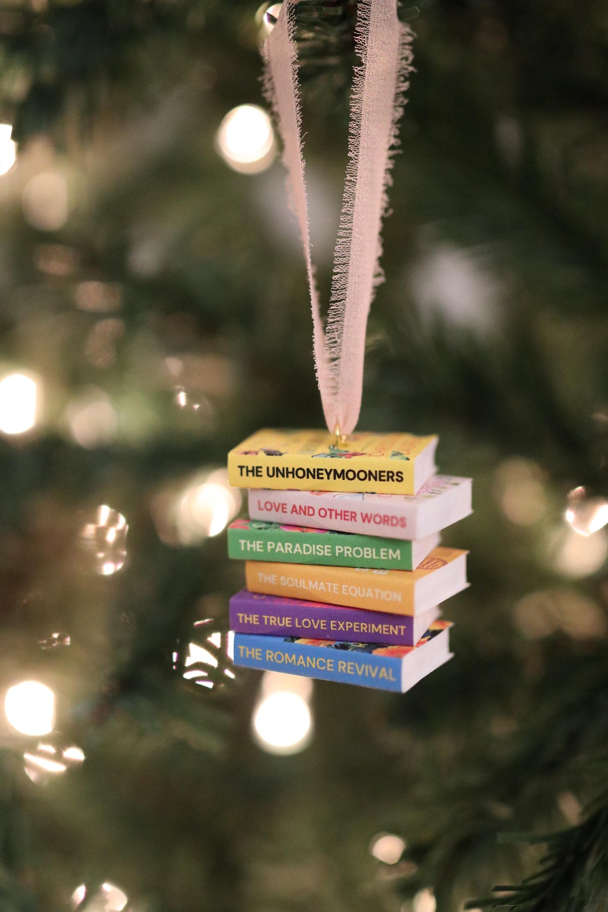 Christina Lauren Mini Book Stack Ornament