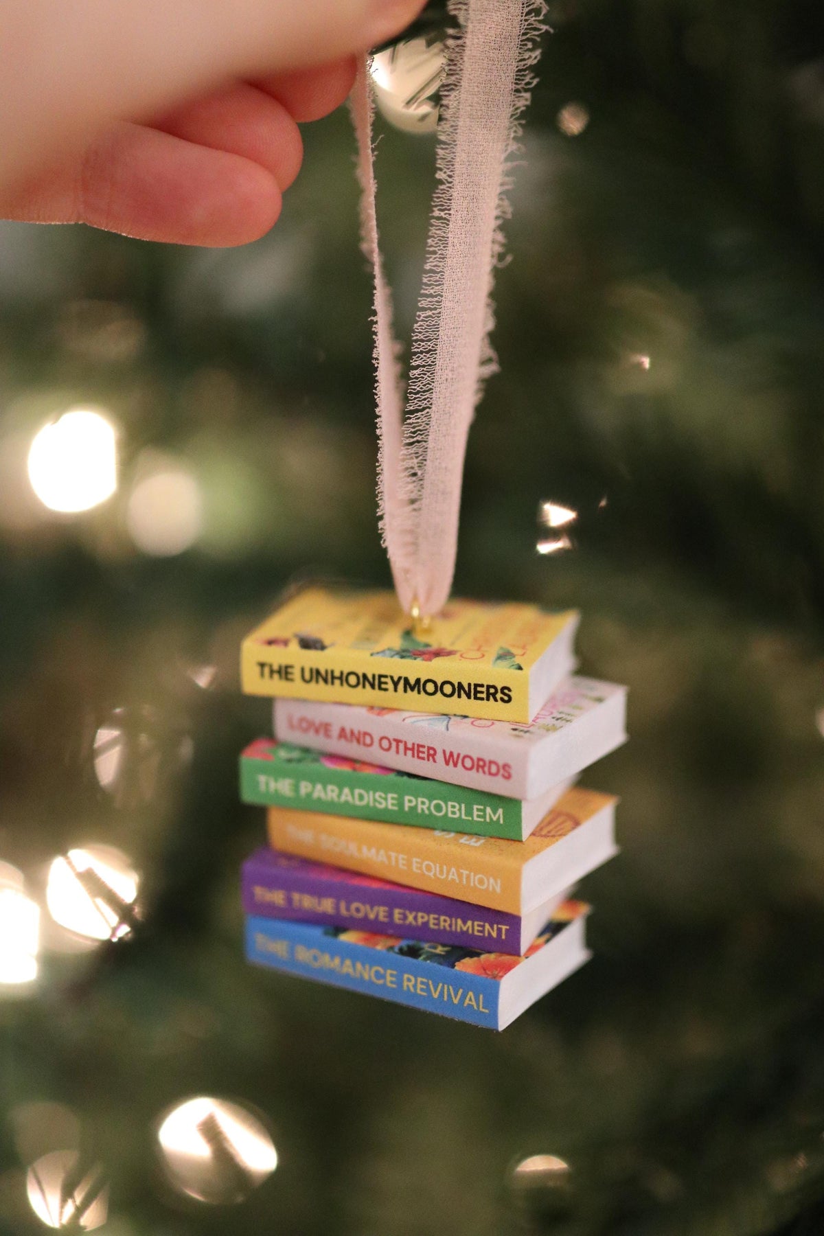 Christina Lauren Mini Book Stack Ornament