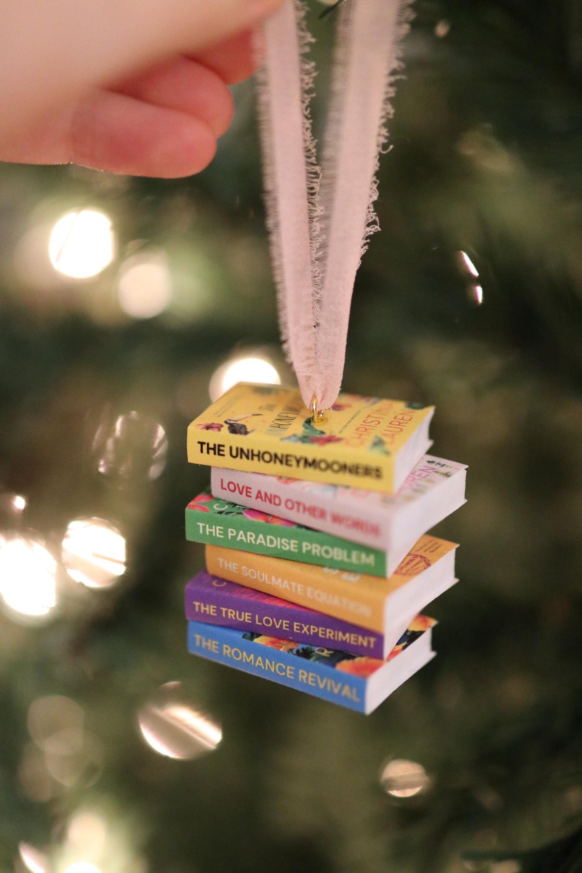 Christina Lauren Mini Book Stack Ornament