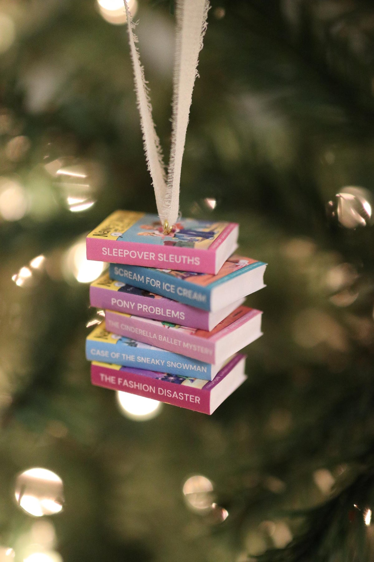 Nancy Drew and the Clue Crew Mini Book Stack Ornament