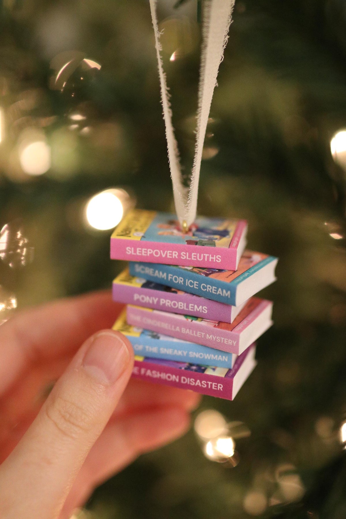 Nancy Drew and the Clue Crew Mini Book Stack Ornament