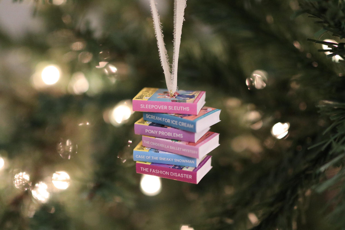 Nancy Drew and the Clue Crew Mini Book Stack Ornament
