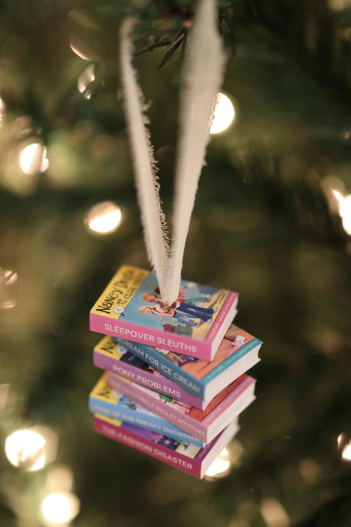 Nancy Drew and the Clue Crew Mini Book Stack Ornament