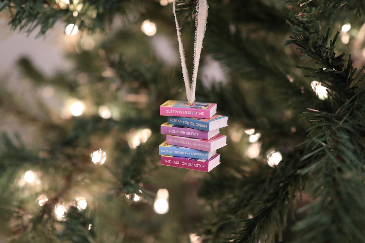 Nancy Drew and the Clue Crew Mini Book Stack Ornament