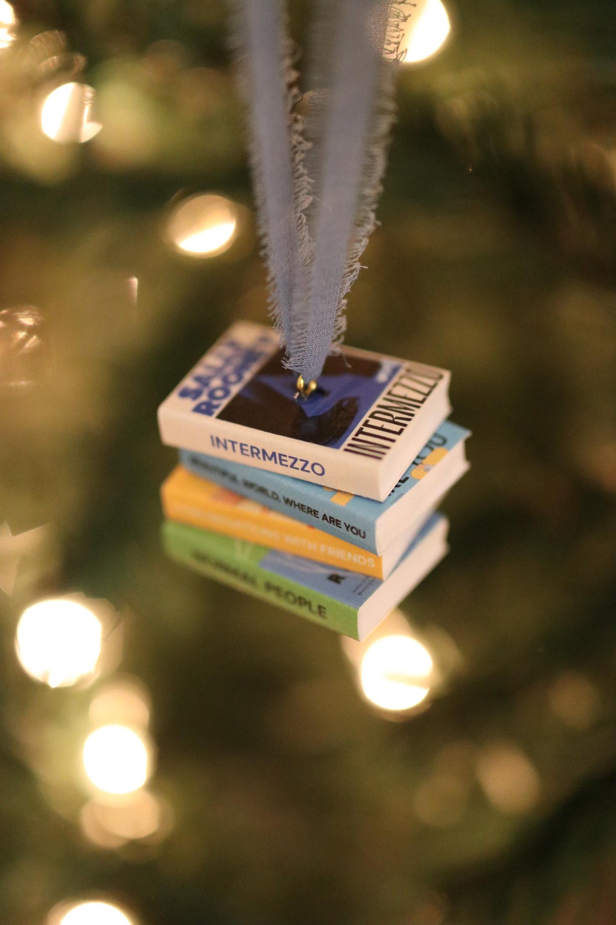 Sally Rooney Mini Book Stack Ornament