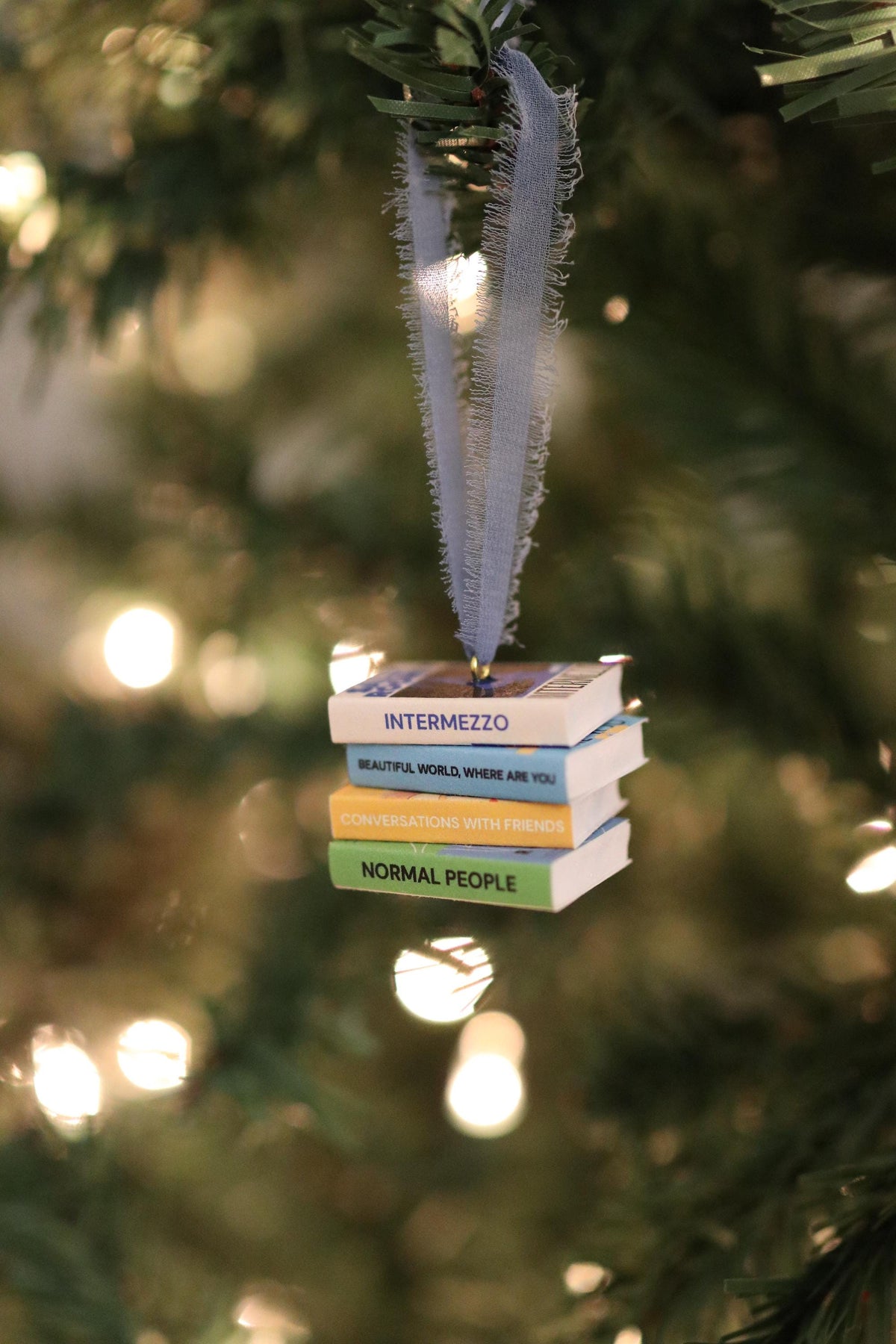 Sally Rooney Mini Book Stack Ornament