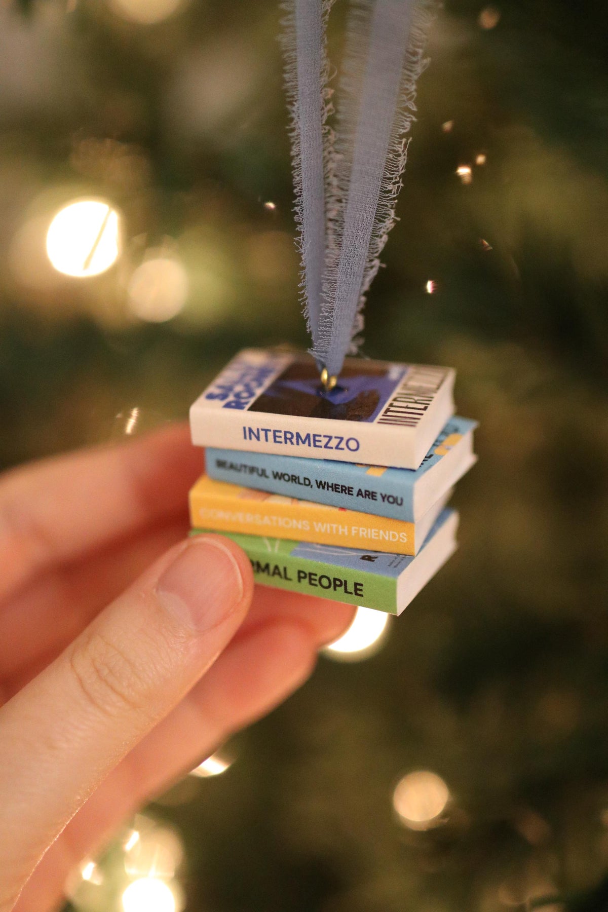 Sally Rooney Mini Book Stack Ornament