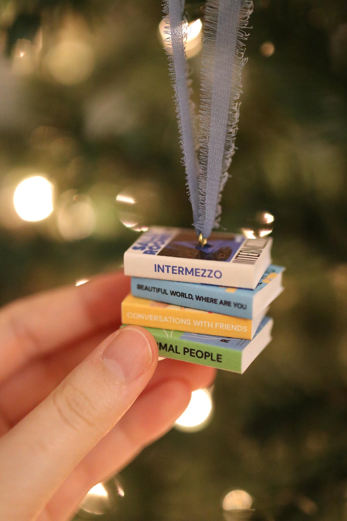 Sally Rooney Mini Book Stack Ornament