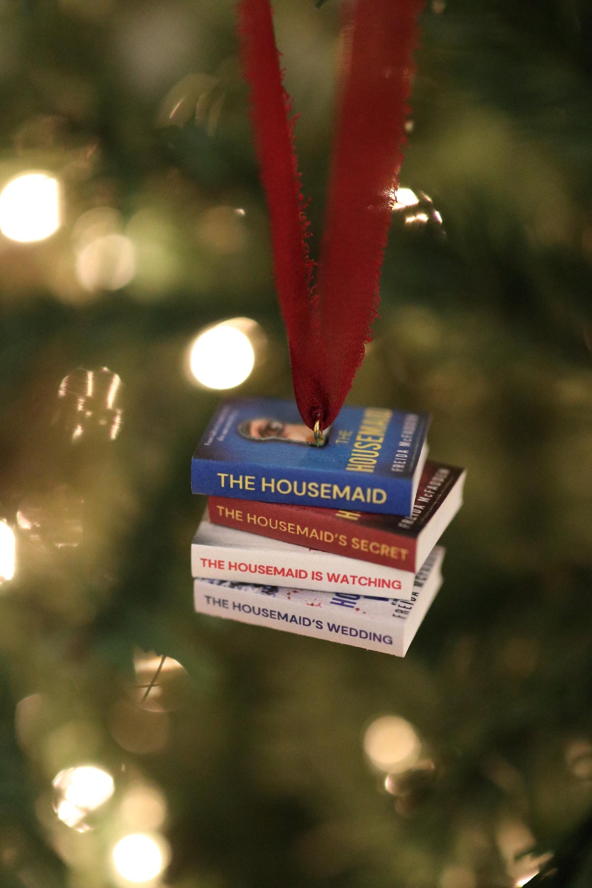 The Housemaid Mini Book Stack Ornament